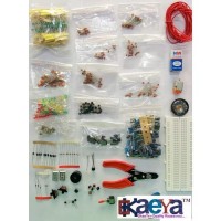 OkaeYa Alpha Shope Ultimate Electronics Kit DIY Components Resistors, Breadboard, Wires, Capacitors, Transistors
